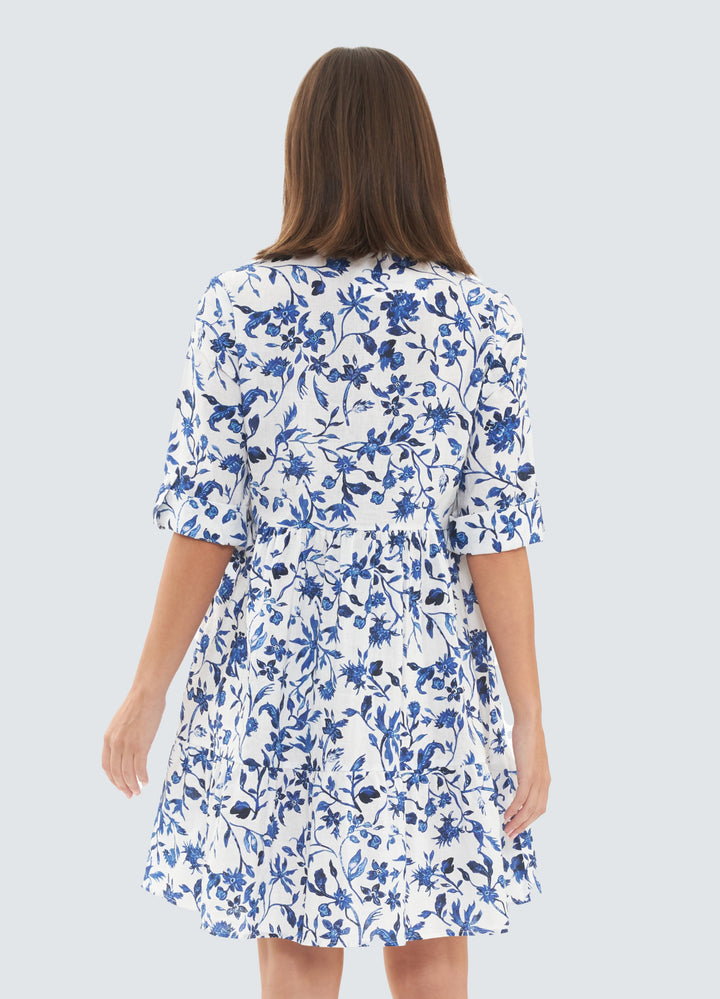 chinese dress ladies Suzi Dress – Bella Italia Linen main image 0