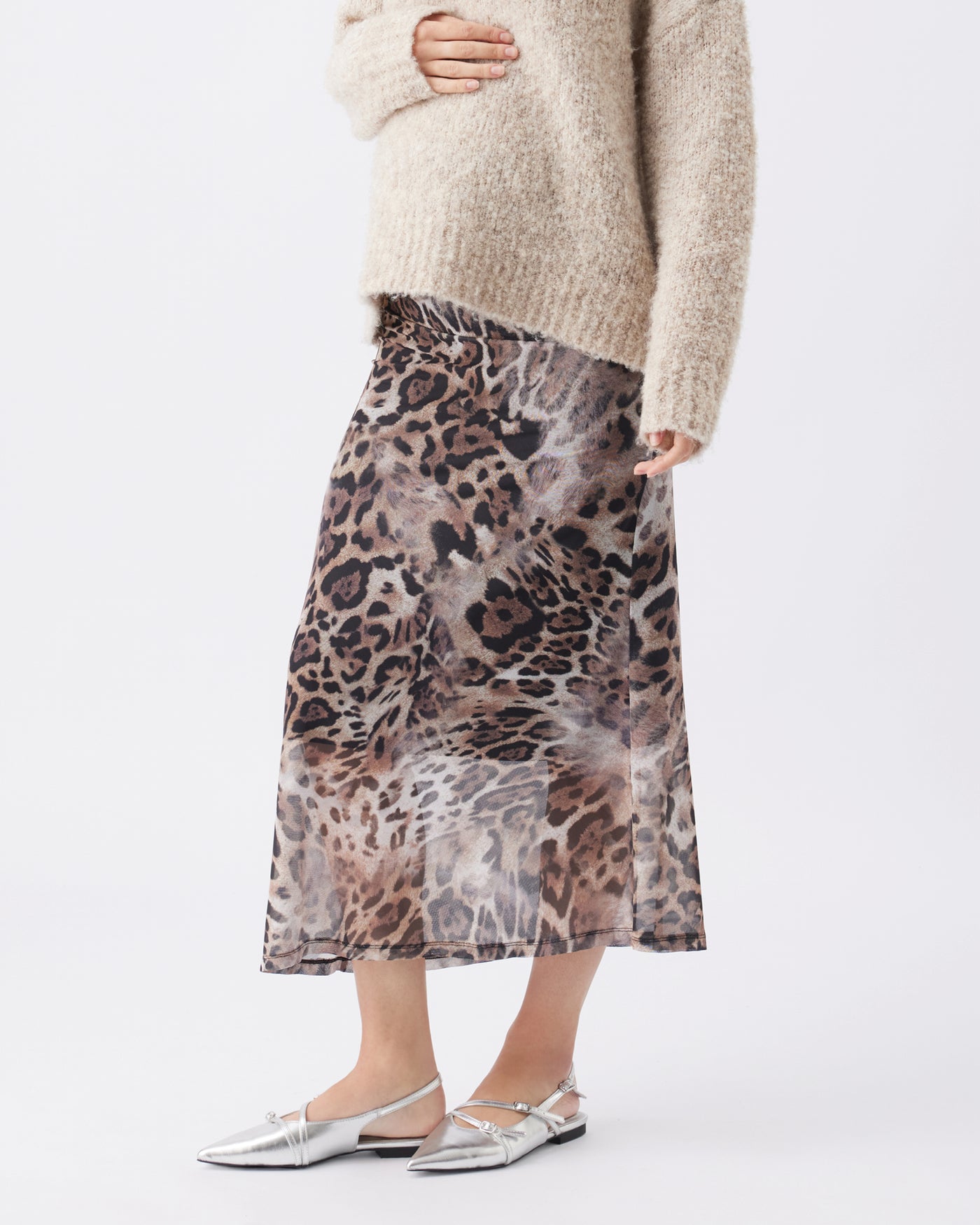 Ripe Maternity Savannah Mesh Midi Skirt