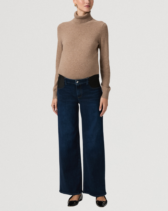 Paige Anessa 31" High Rise Wide Leg Maternity Jeans