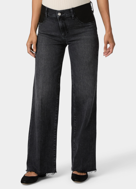 Paige Anessa 31" High Rise Wide Leg Maternity Jeans