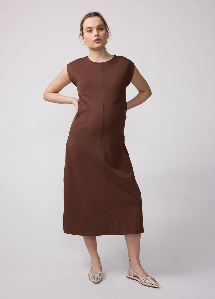 A-Line Ruched Knit Maternity Dress – Ingrid & Isabel