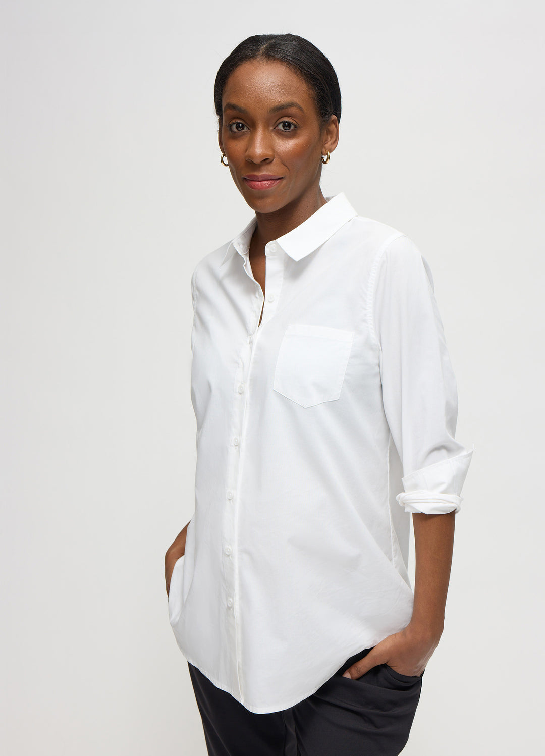 Long Sleeve Poplin Maternity and Nursing Shirt – Ingrid & Isabel