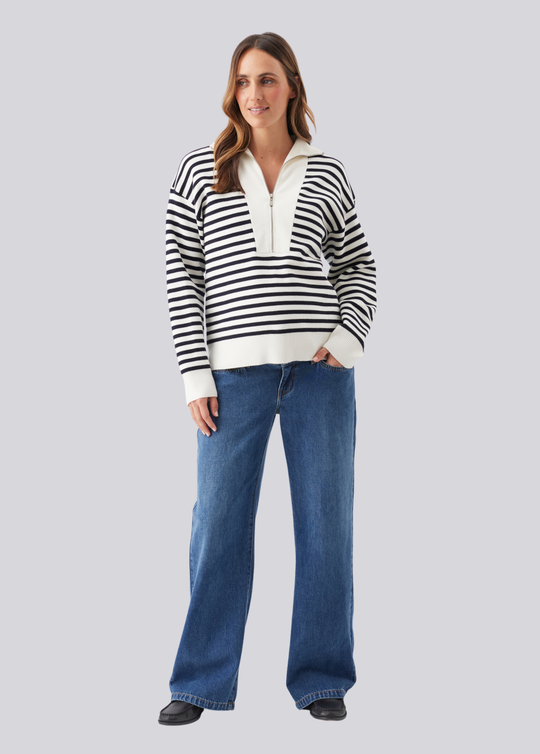 Ripe Maternity Fable Nursing Knit Striped Top