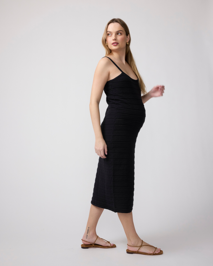 Ingrid & Isabel Maternity Textured Body Con Sweater Dress X-Large