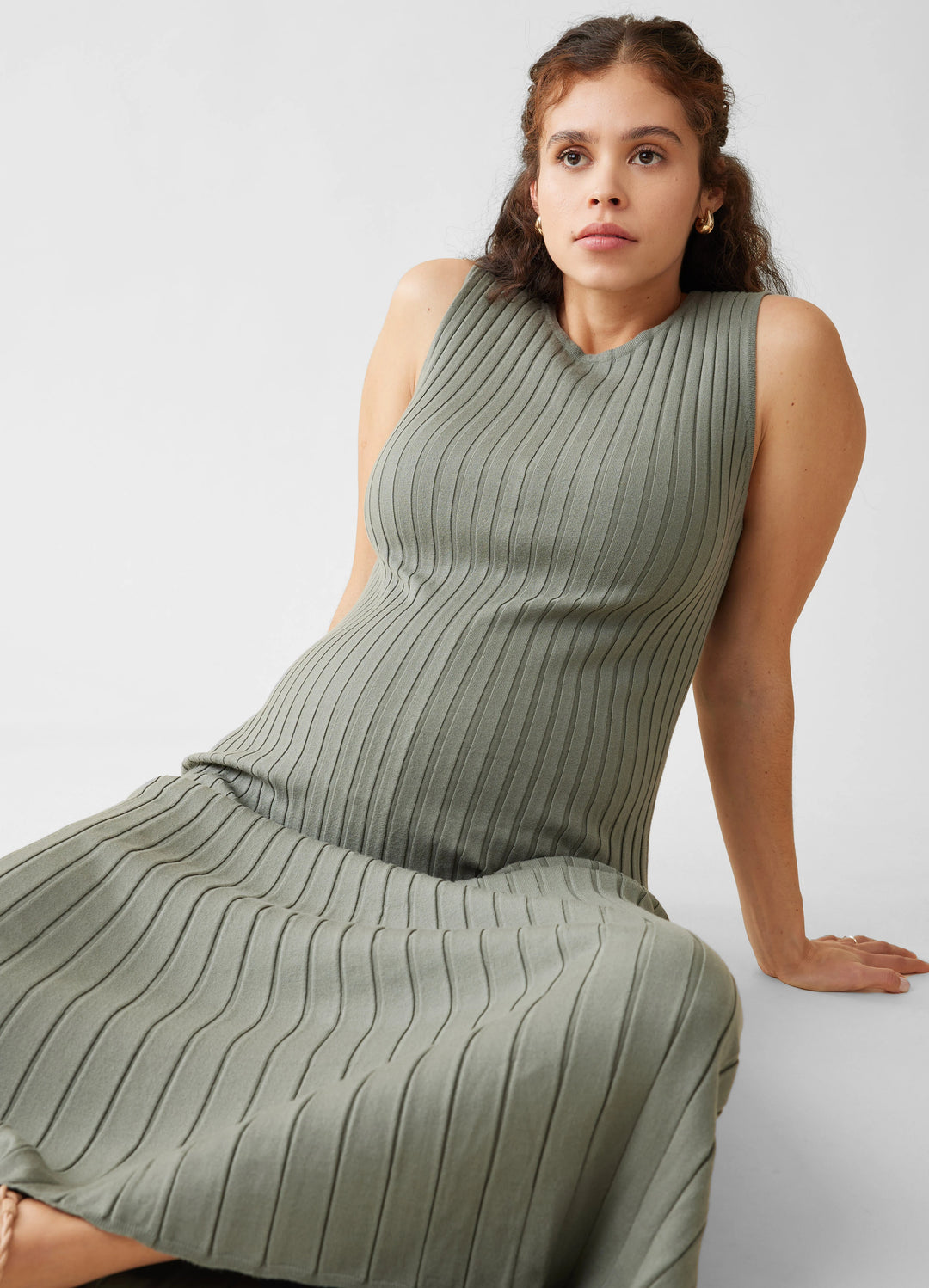 a line dress for pregnant women Ingrid & Isabel Women's Knit Maternity Maxi - Green - Size XS Shes kind of dressy 0-2Y UK Size:26 Gold Toe Men's Wool