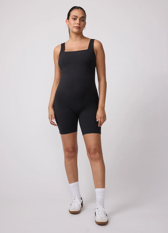 The Short Maternity Active Unitard Jumpsuit