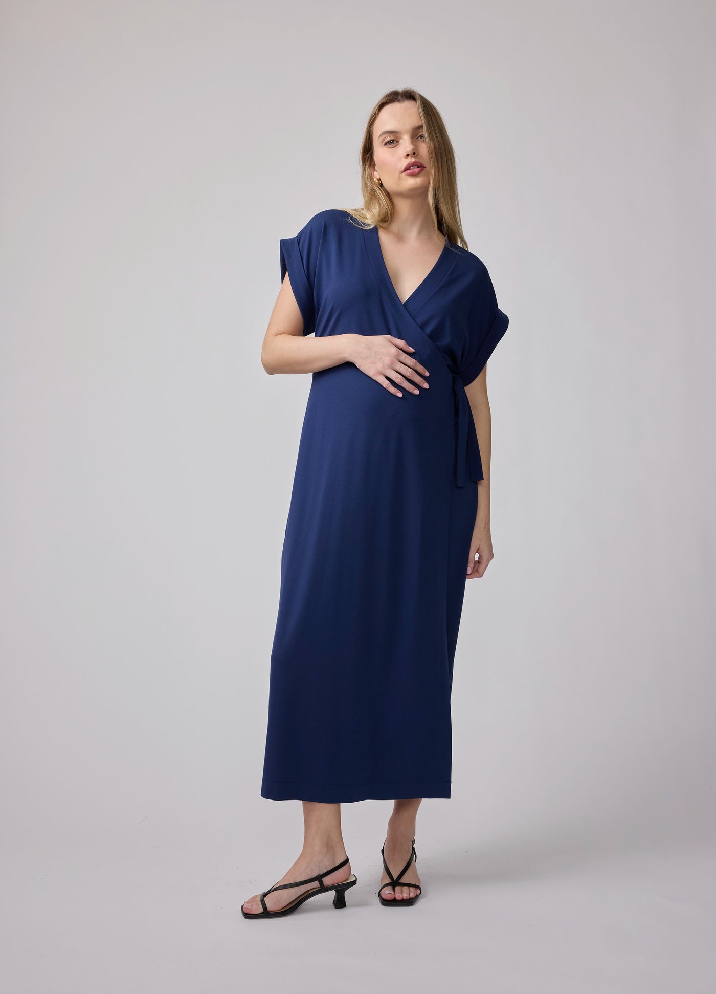 Ingrid & Isabel Maternity Short Sleeve Wrap Dress X-Small