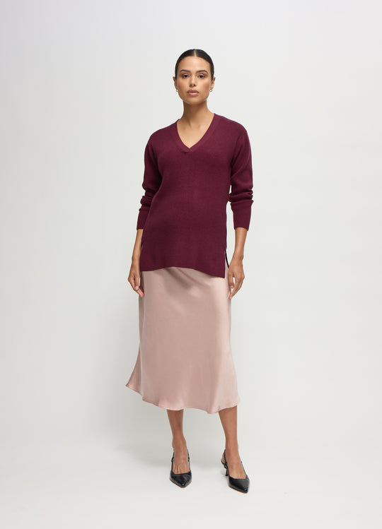 The Soft Shift Side Zip Maternity and Nursing Sweater