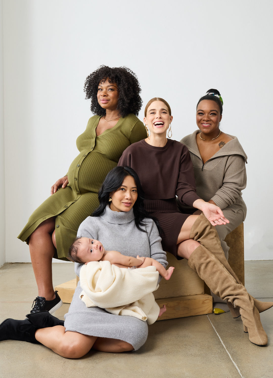 pregnancy sweater dresses Relaxed Ribbed Nursing Maternity Midi Dress – Ingrid & Isabel evening night out Dress Semi Formal Attire For Length:Extended Cathedral 120