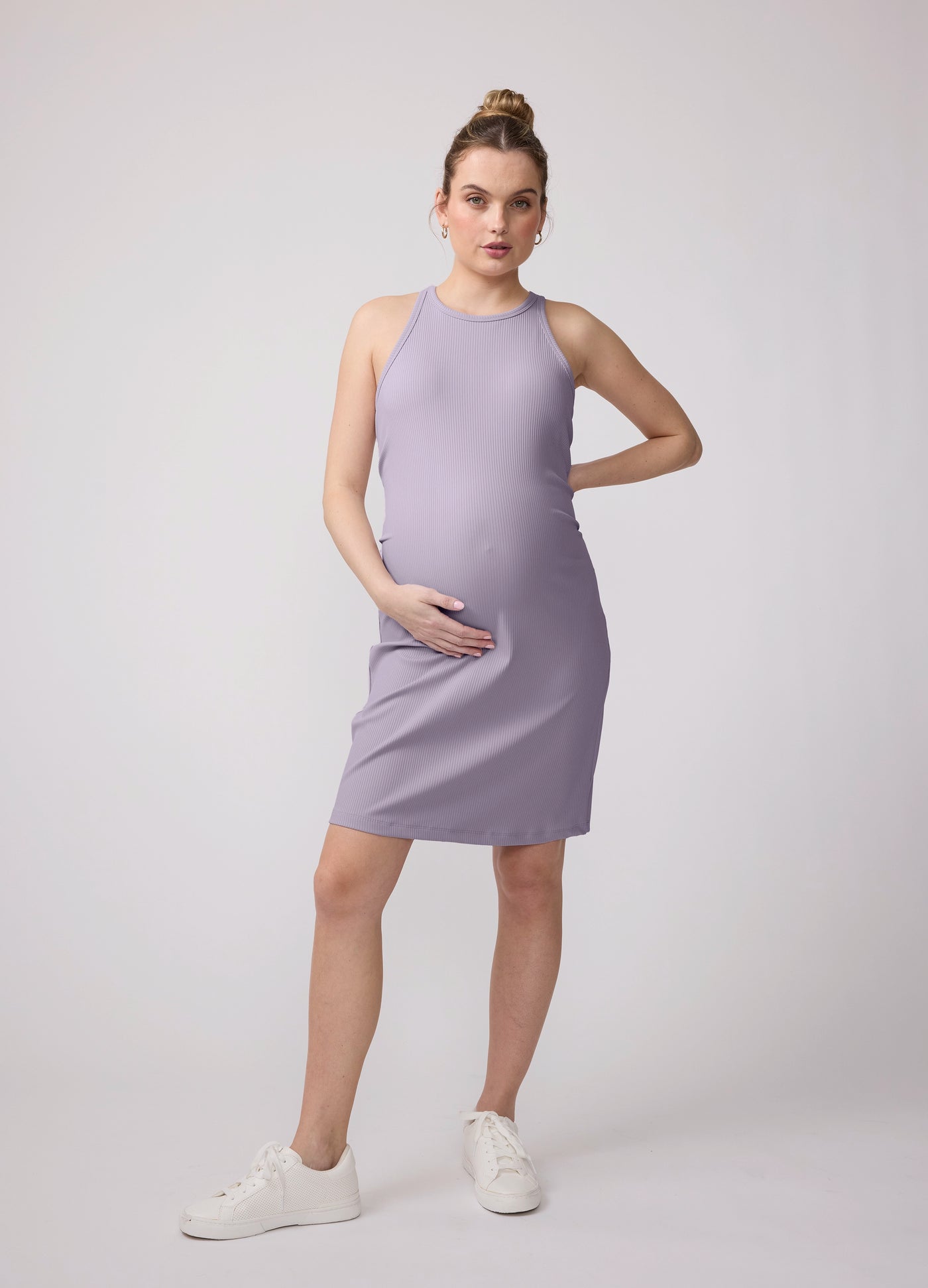 maternity bodycon mini dress Black Ruffle Off Shoulder Maternity Fitted Mini Dress  PinkBlush