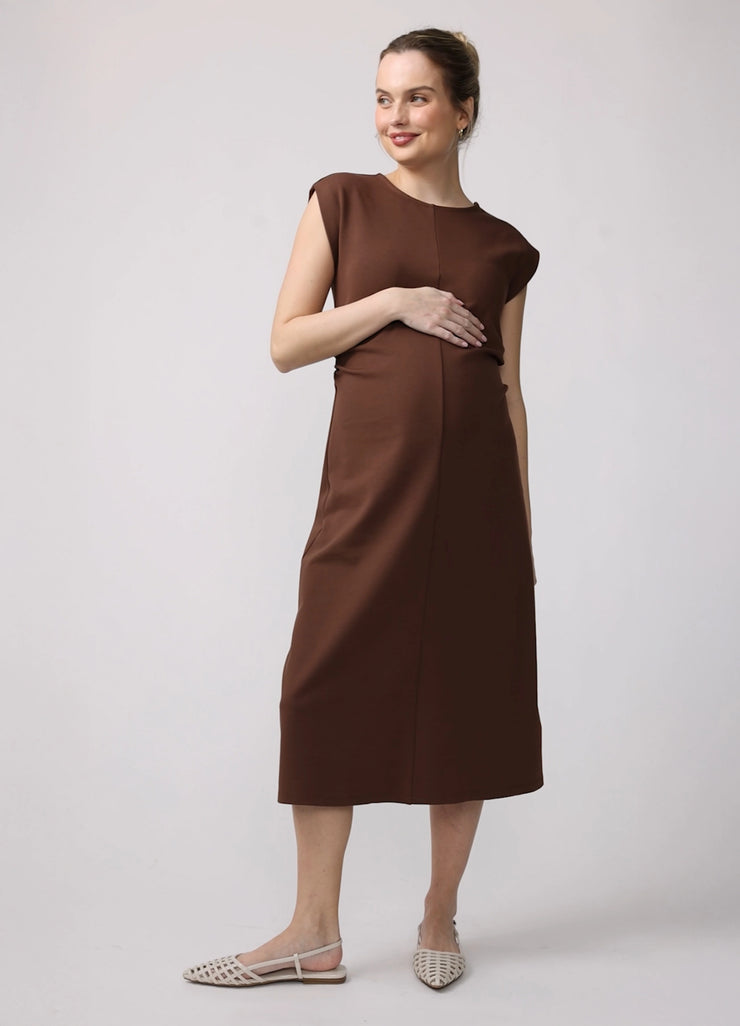 Ingrid & Isabel Maternity Ruched Knit Dress XS