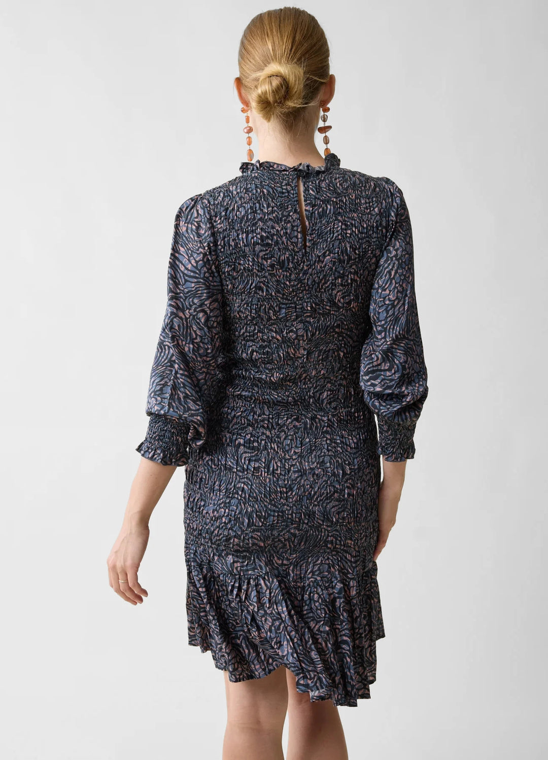 drop waist maternity dress Ruffle Sleeve Smocked Mini – Ingrid & Isabel Casual dresses A drop At The 2025 Venice Size:XL (US14/16) online-exclusive