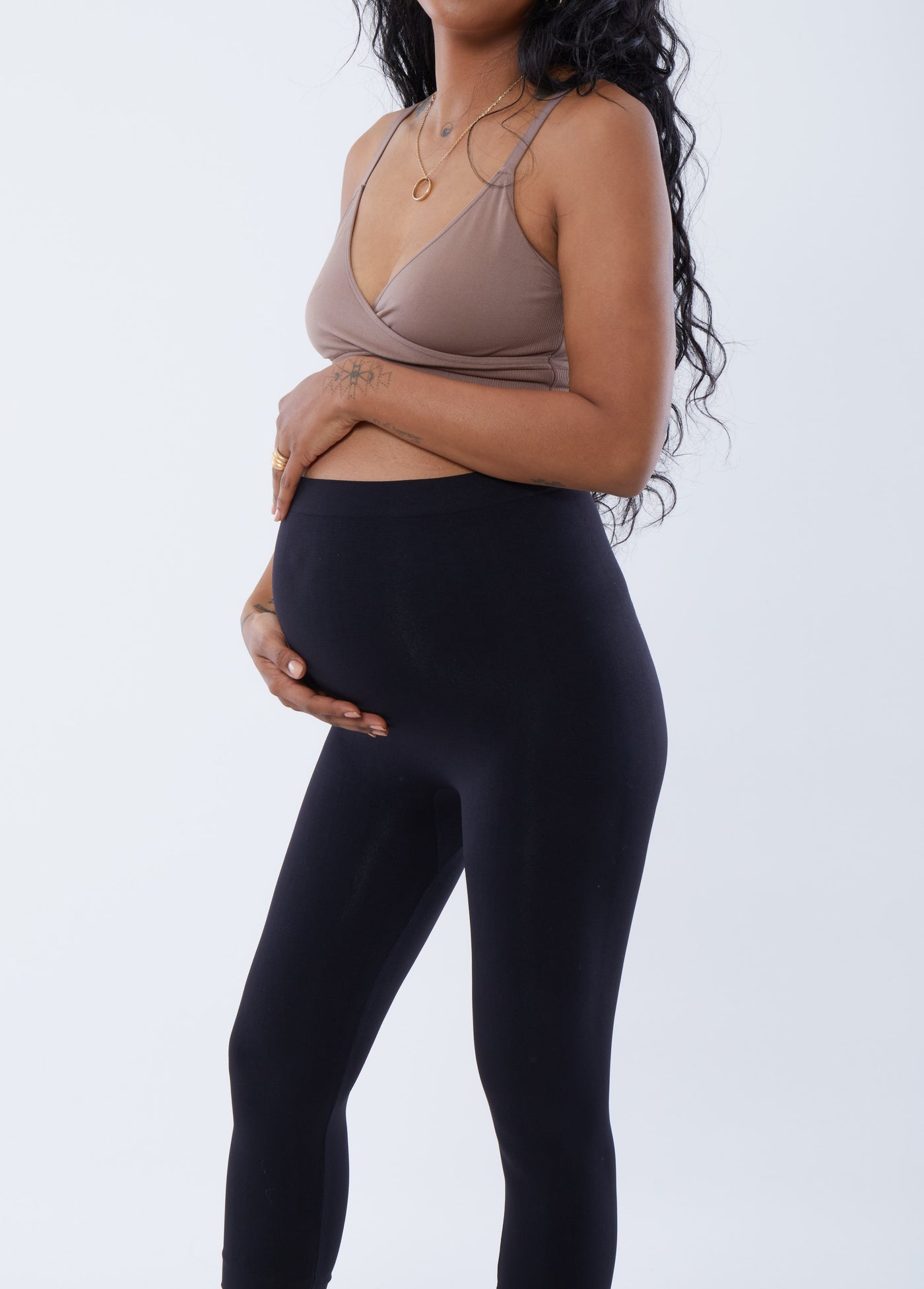 CreamX Women's Maternity Capri Leggings Over The Belly Soft Workout 2 Pack Pregnancy  Leggings, 2pcs-greyish Blue+p, X-Large : : Clothing, Shoes &  Accessories