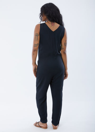 Sleeveless Zip Front Jumpsuit