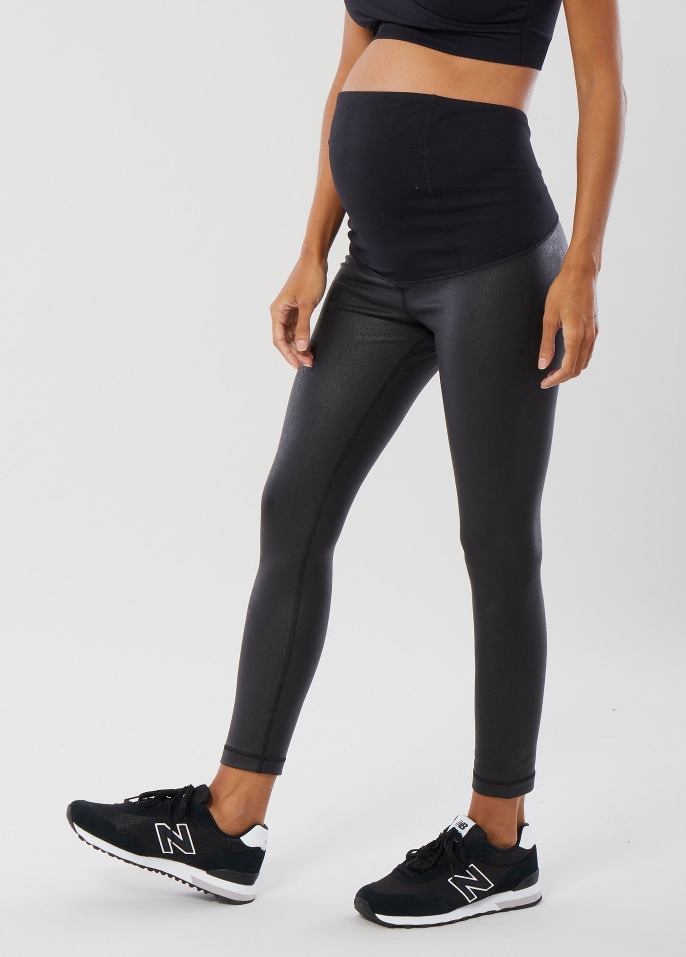 Ingrid+Isabel Faux Leather Maternity Leggings