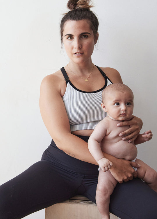 Postpartum Leggings - Black Compression Fabric – Ingrid+Isabel