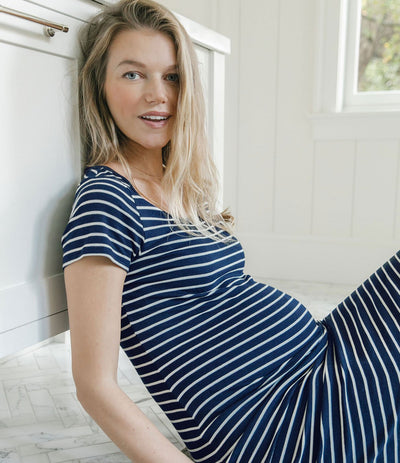 Rib T-Shirt Maternity Dress