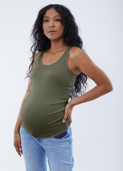 Synmia is 7 months pregnant, 5'10", wearing a size small|||Olivine