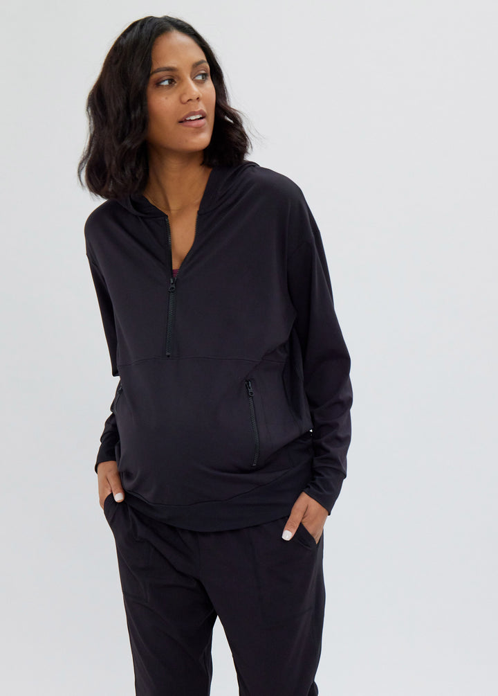 Ingrid Isabel Ultimate Nursing Pullover Black