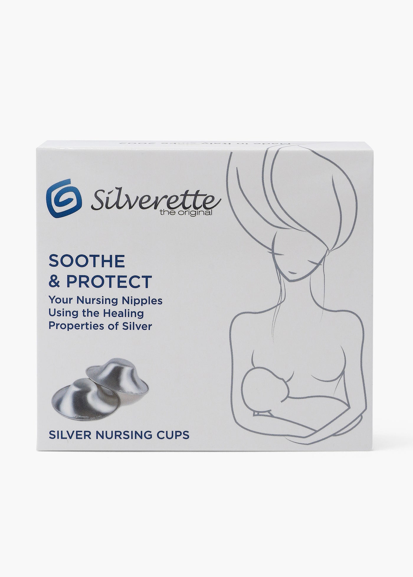 SILVERETTE The Original Silver Nursing Cups - Soothe and Protect
