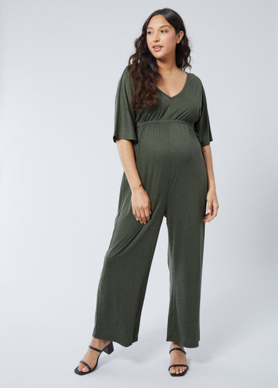 BreAuna is 7 months pregnant, 5'9" and wearing a size small||Olive