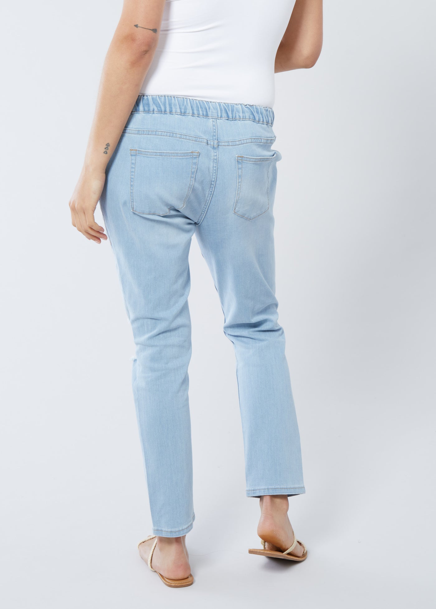 Under Belly Boyfriend Maternity Jeans - Isabel Maternity by Ingrid & Isabel