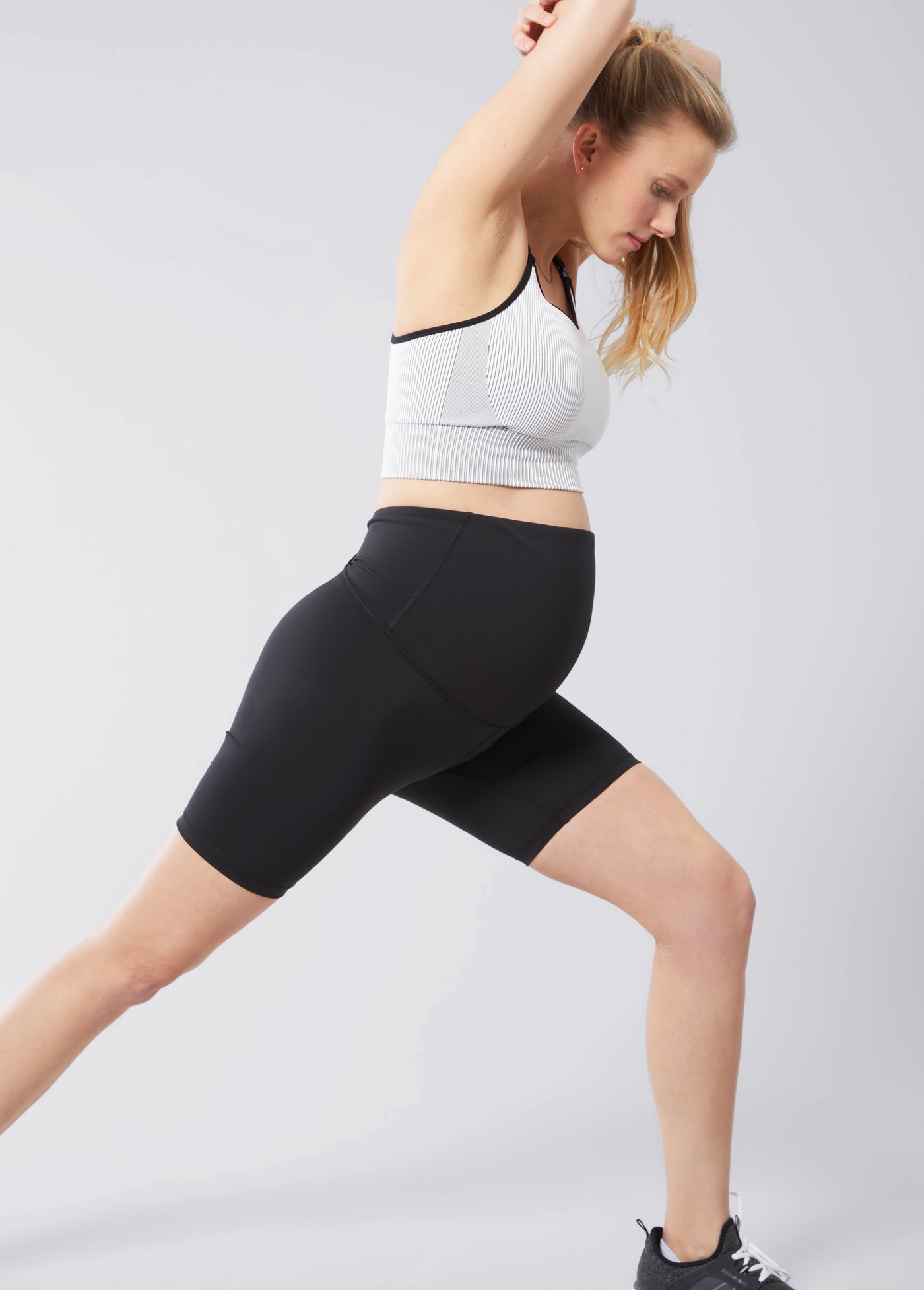 Bump-friendly activewear as stylish as you! Get to know our Mama Pregnancy  Bike Short ~ she's ultra comfy and supports your bump (and yo