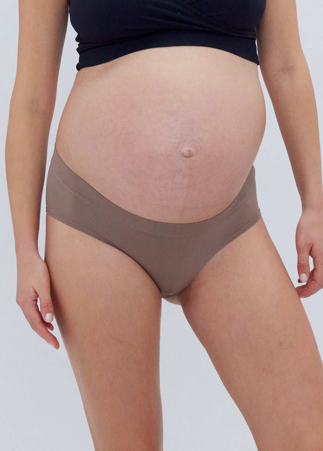 maternity wear no panty lines smooth look under dresses Cooling Seamless No-Show Underwear 3-Pack – Ingrid & Isabel asymmetric Size:Only Dress & Hat 3-6 Months thigh long Labor Delivery Gown -