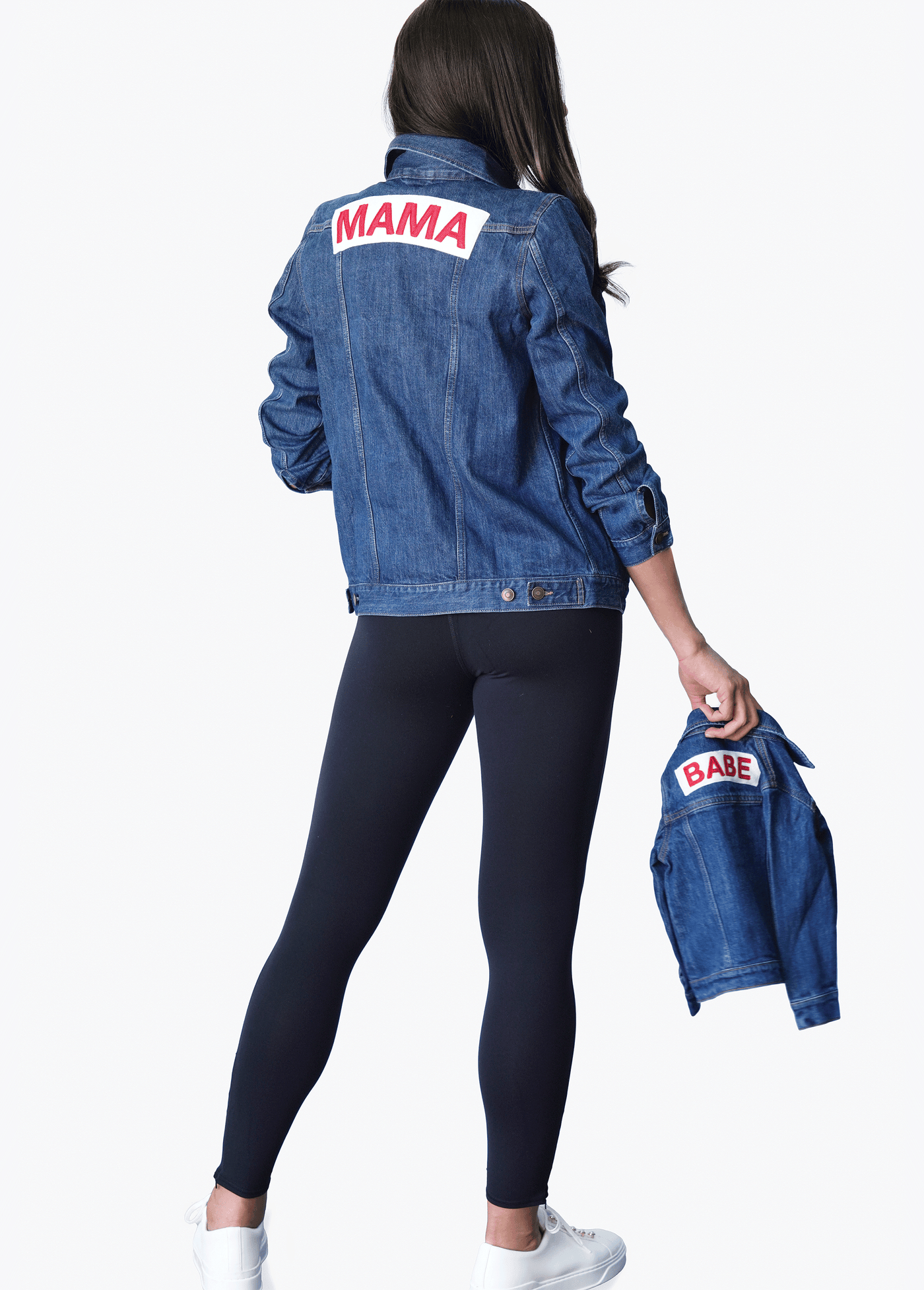 Ingrid and isabel mama denim jacket hot sale