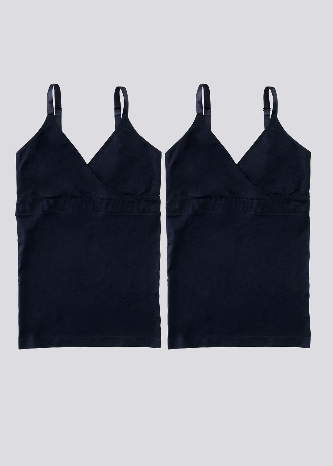 THEREDTHREAD S cross camisole curve　黒 A0013_NursingSet_Black_1_496a4