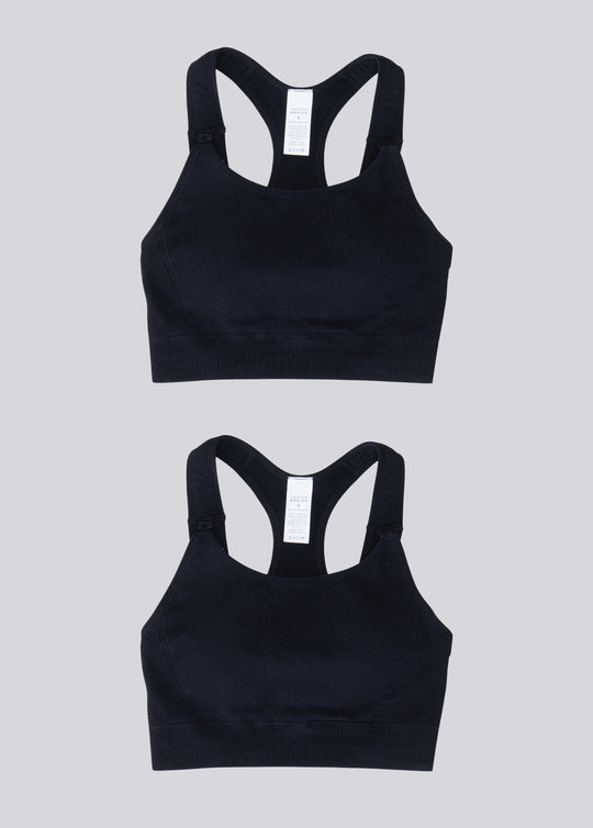 Maternity + Nursing Sports Bra Two-Pack Bundle