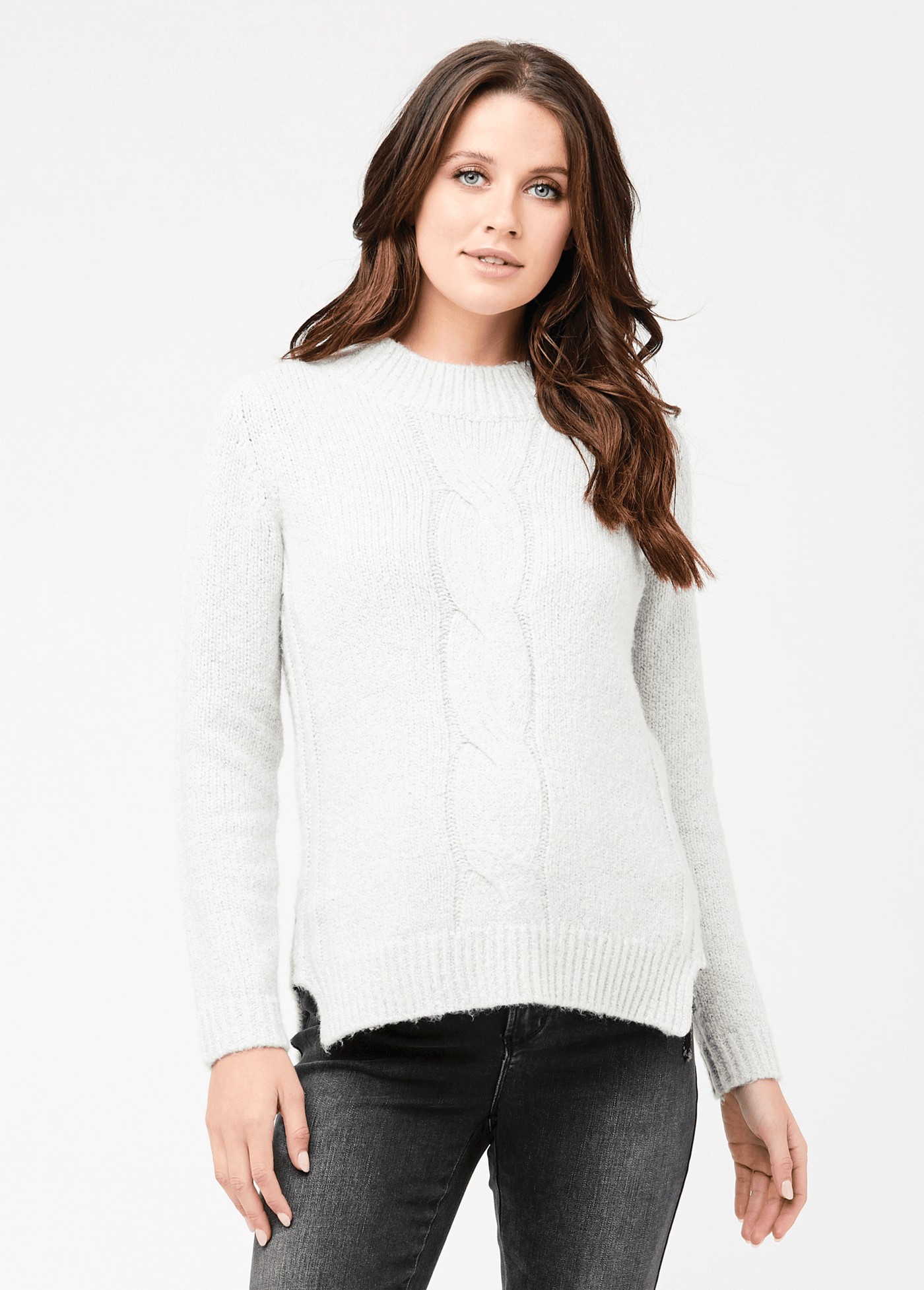 Cable Knit Nursing Sweater