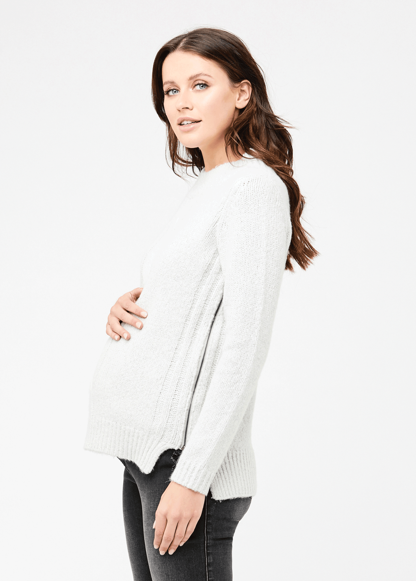 Cable Knit Nursing Sweater