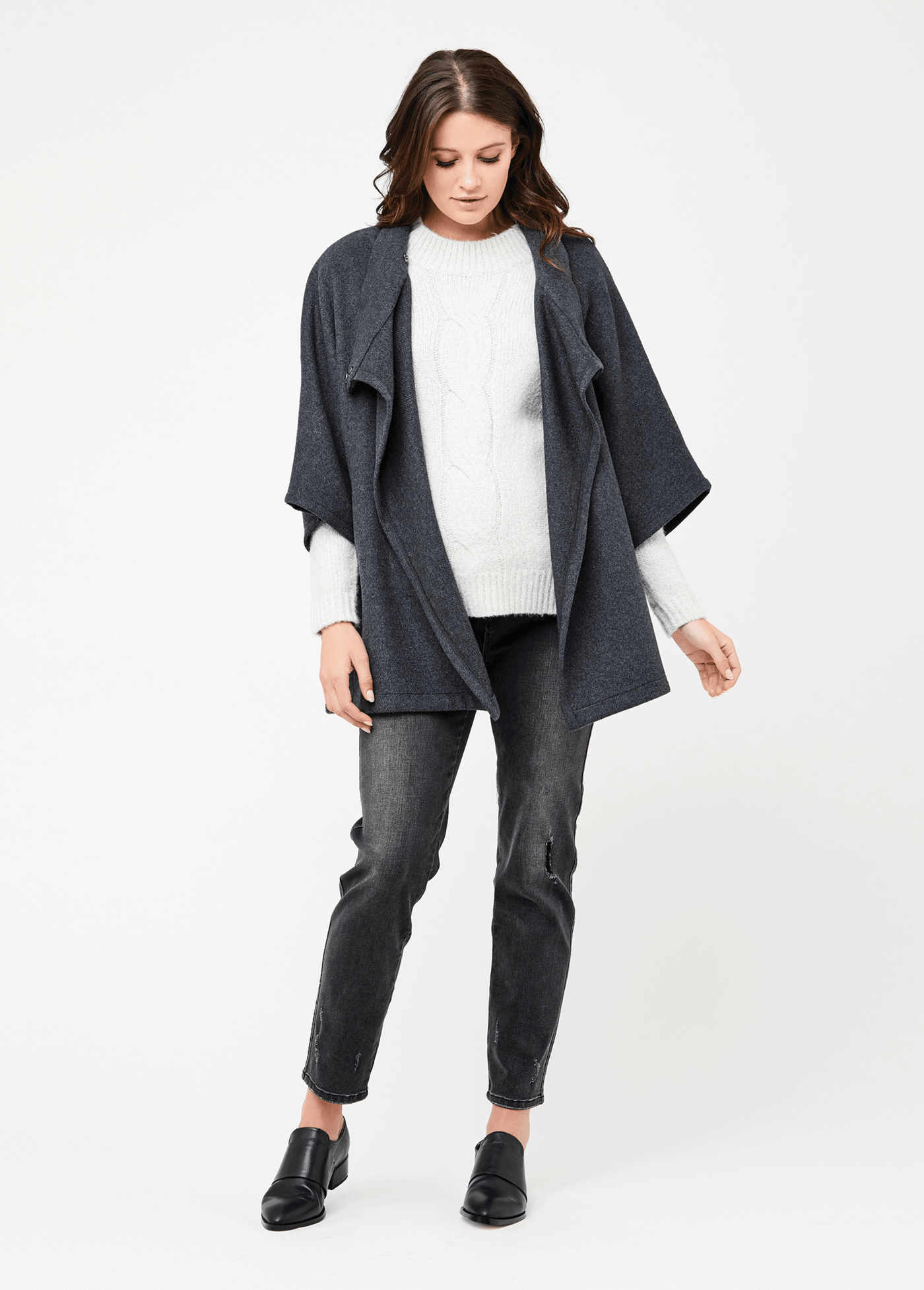 Cable Knit Nursing Sweater
