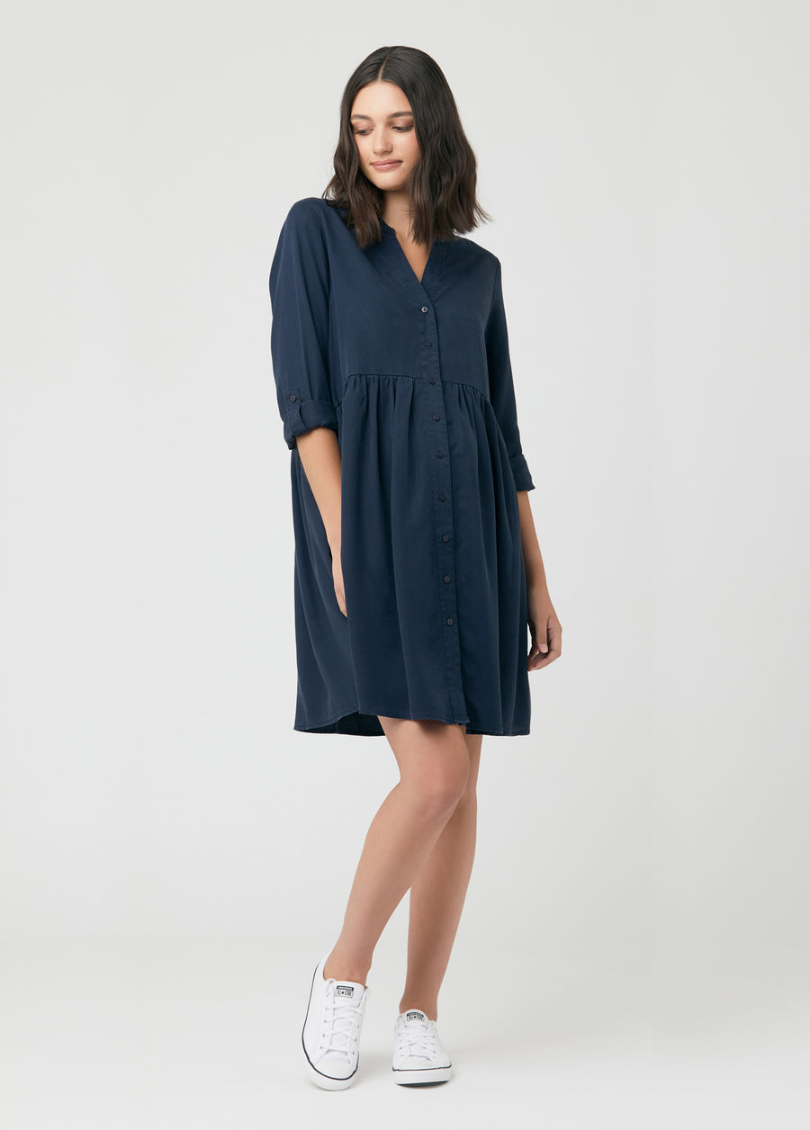 Ripe Demi Tencel Maternity Dress (Navy) Ripe Demi Tencel Maternity Dress (Navy)