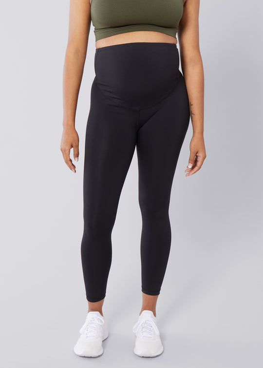 Performance Support ⅞ Maternity Black Leggings