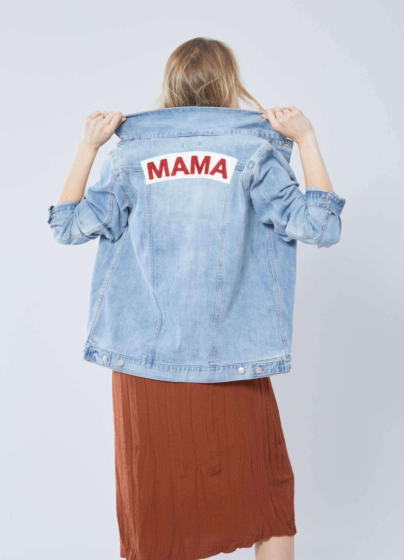 Mama Denim Jacket | Comfy and Stylish Layering Piece – Ingrid & Isabel