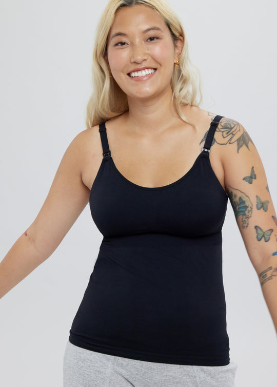 Nursing & Pumping Tank Top - Cooling Moisture Wicking